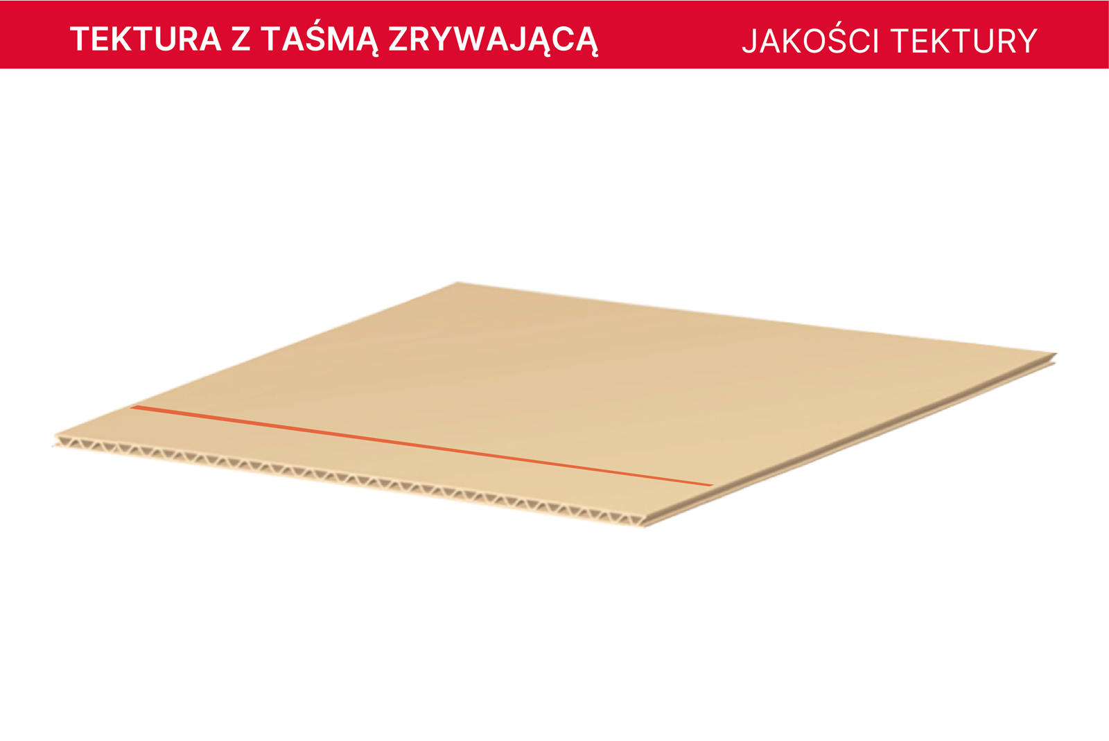 AQUILA tektura falista z taśmą zrywającą